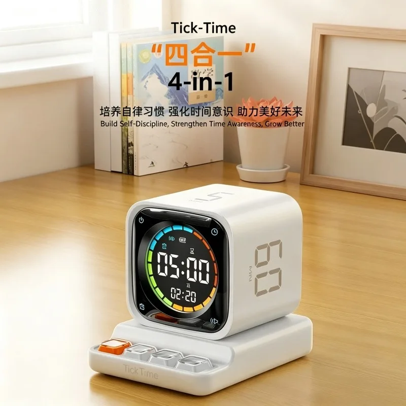 TK3 Flip Cube Timer Student Self-Discipline Time   Focus Study Timer