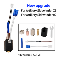 Upgraded Hotend For Artillery Sidewinder X1 X2 Genius Pro Ceramic Heating Block Kit 24V 60W Pinting Hot Head kit 3D Printer Part