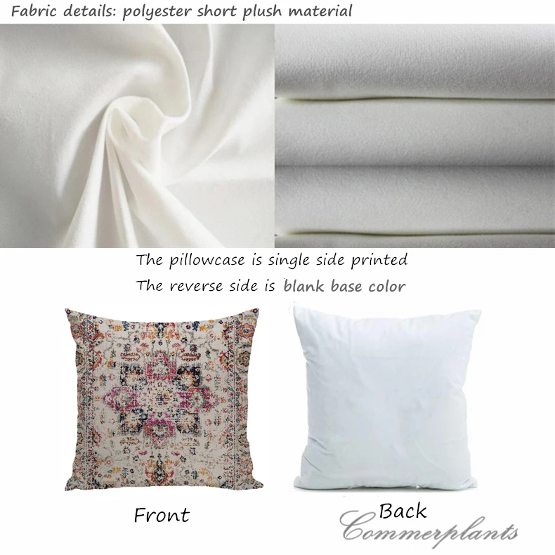 New Persian Style Ethnic Geometric Cushions Case Luxury Thick Plush Throw Pillows Case Vintage Sofa Couch Bed Decorative Pillows