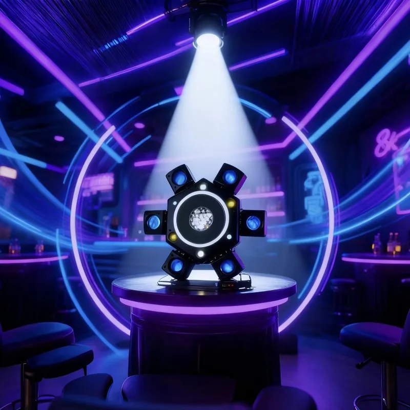 2026 Factory Source New Model 6 Arm Infinity Mirror Bar Stage Party