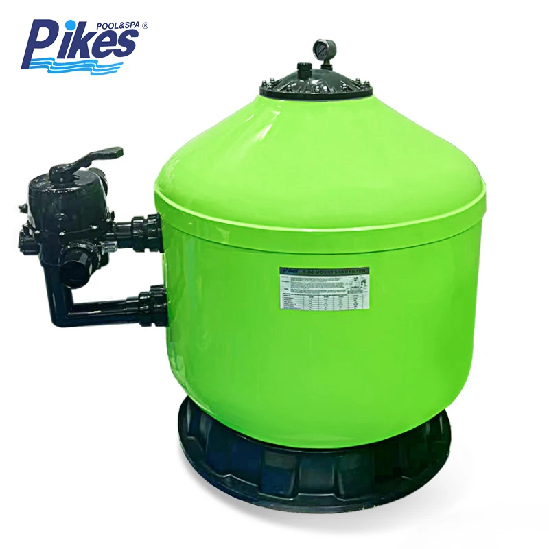 Pikes GFC500 Side Mount Non-corrosive Gel-coated Fiberglass Sand Filter Cleaner Treatment For Swimming Pool