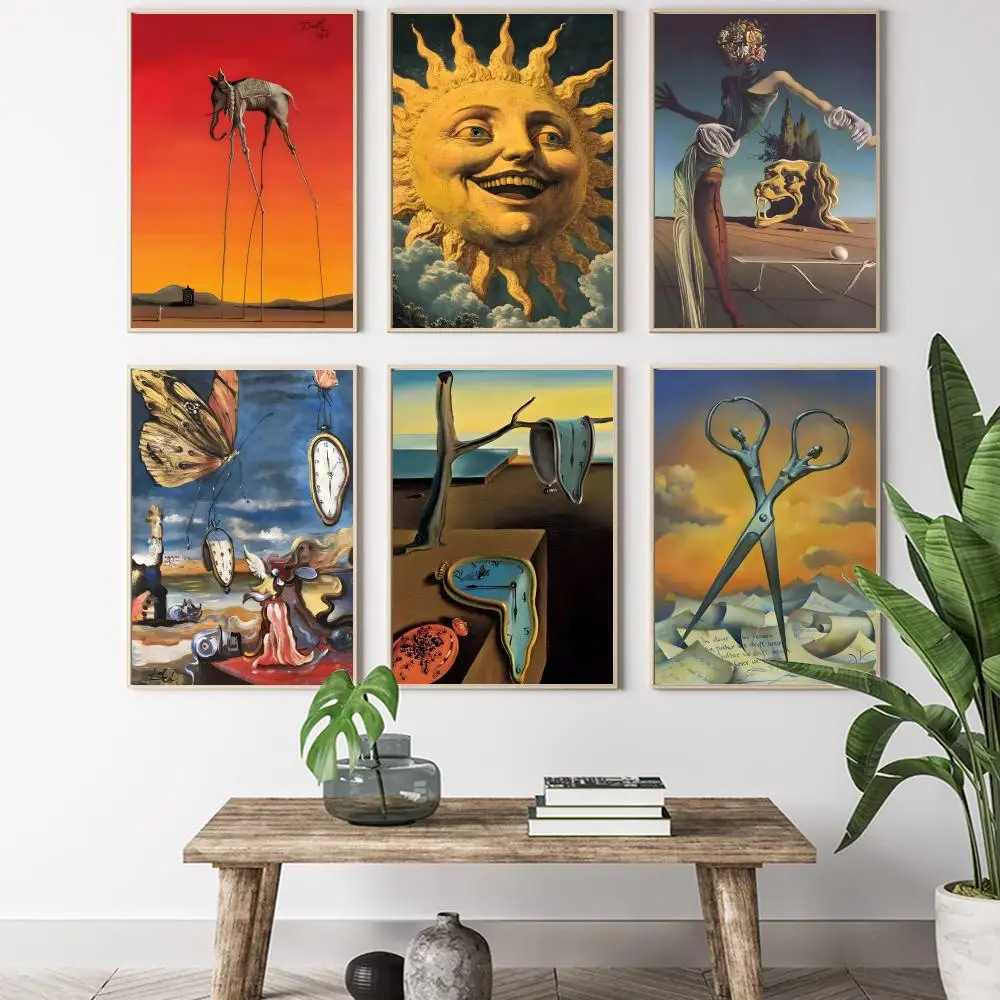 Surrealism Famous Artwork By Salvador Dali Canvas Painting Painting Calligraphy HD Canvas Poster living aesthetic decoration