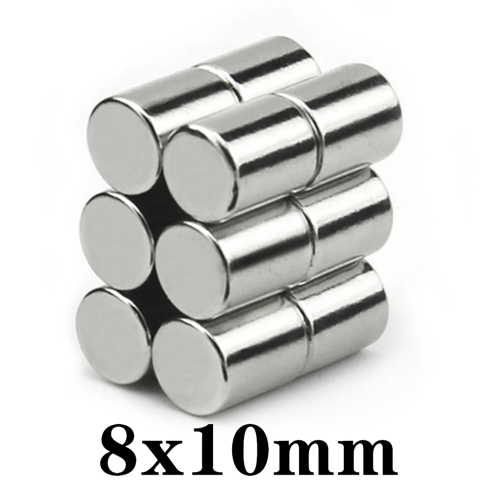 2-200pcs 8x10mm Magnet Small Round Magnet Strong magnets Rare Earth Neodymium Magnet 8*10mm