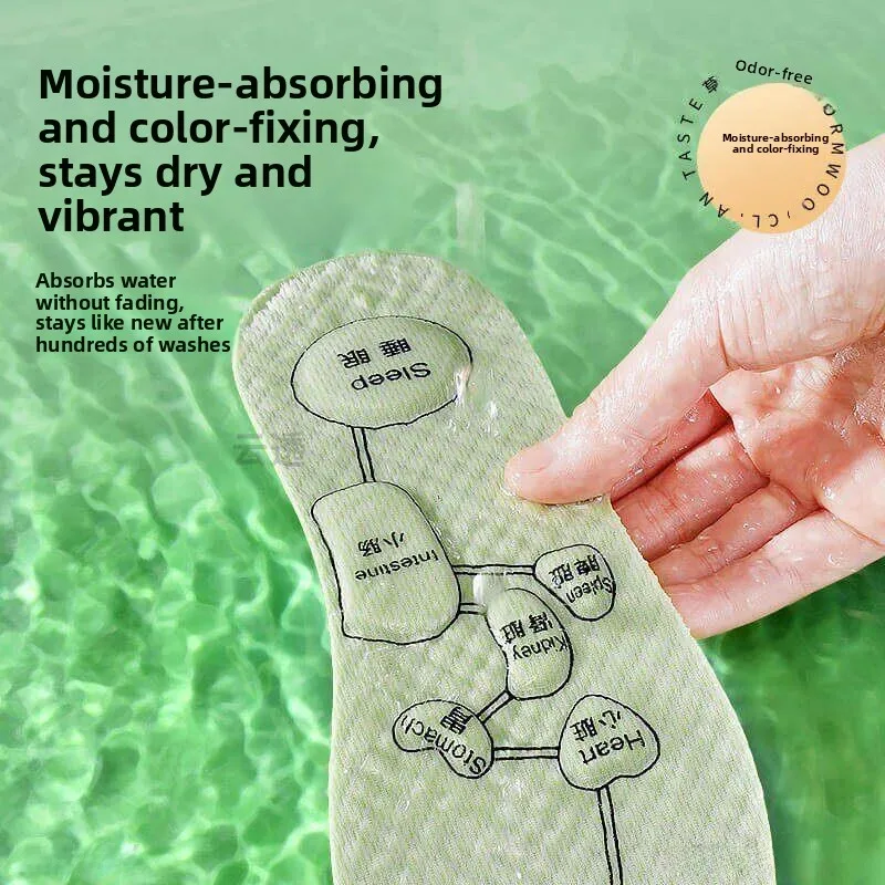 Deodorizing Thin Shoe Inserts for Men And Women Sweat Absorbent Anti Odor Shock Absorption Long Time Standing Pain Relief Bre...