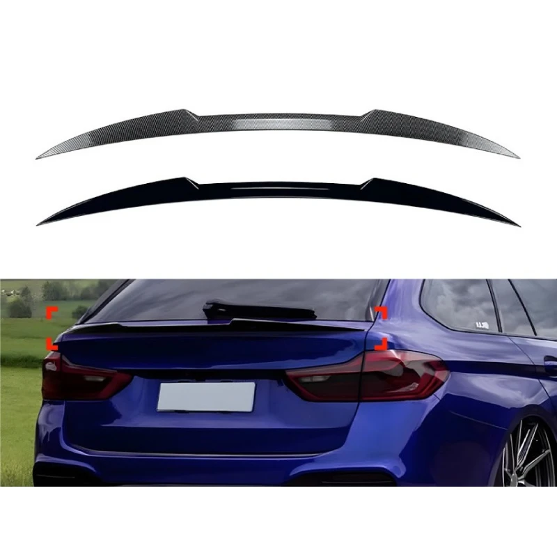 

For BMW 5 Series Touring G31 Wagon 18-23 Mid-Spoiler Air Deflector ABS Material Custom Exterior Styling Drill-Free Modification