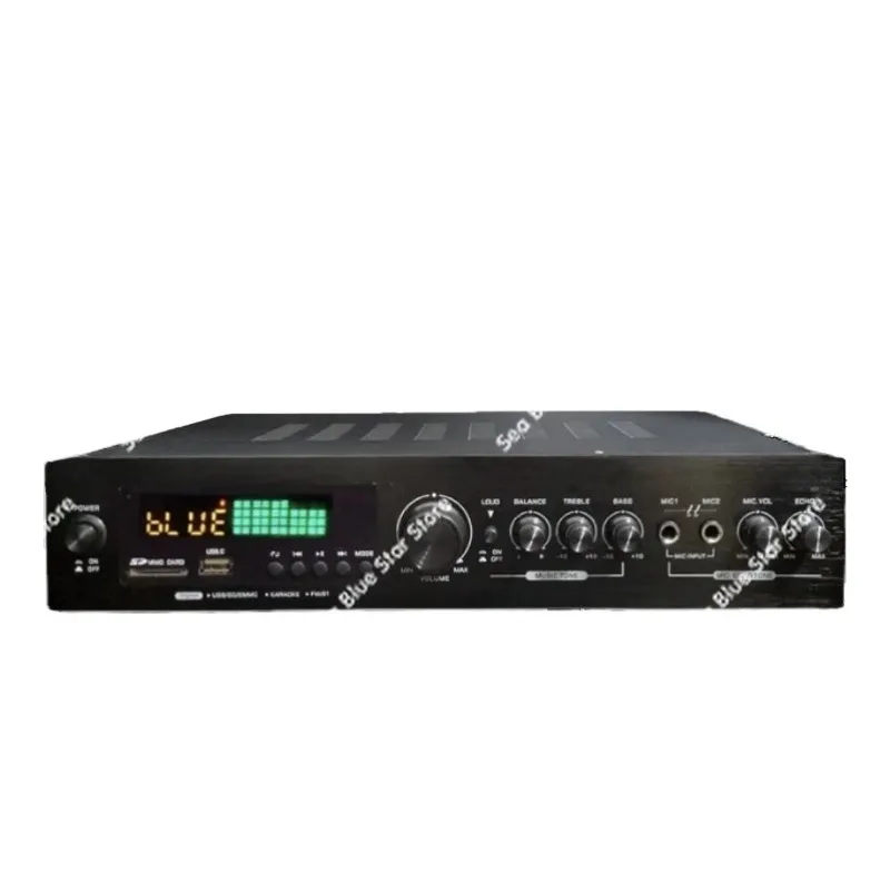 AV-628BT5 channel 600W high-power household plug-in card Bluetooth power amplifier cross-border subwoofer K pull OK audio
