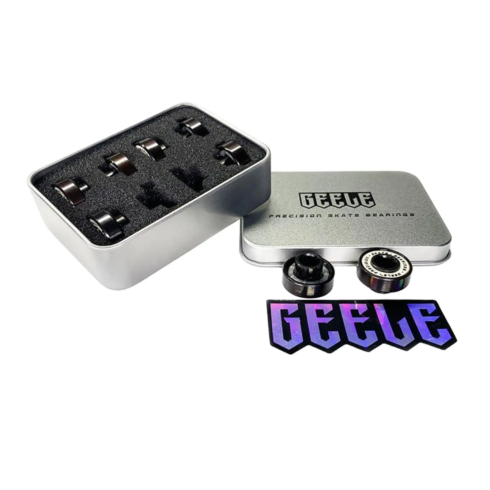 Durable 608 Skateboard Bearing Ball Bearings with Metal Box for Longboard Wheel Roller Inline Skates Accessories