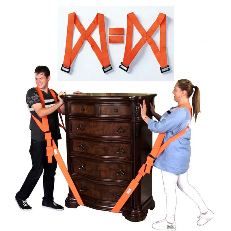 

Ремень для подъема и перемещения грузов на 2 человек, сверхпрочный, для подъема и переноски мебели