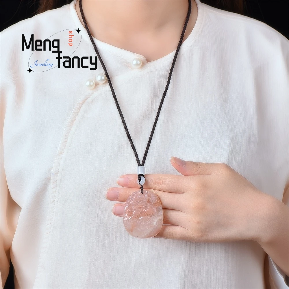 

Exquisite High-Grade Natural Gold Wire Jade Kirin Pendant For Men And Women Necklace Gift Luxury Quality Jewelry