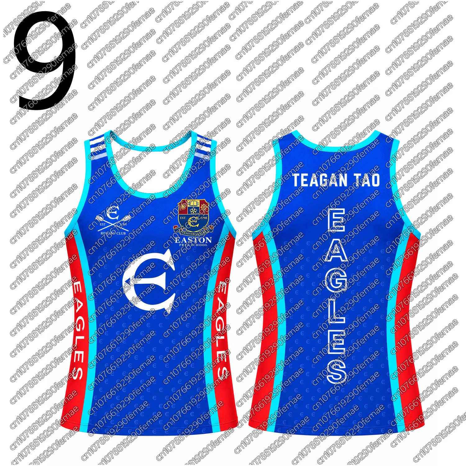 2026 New Summer Women's T-Shirt Crew Girl TV Series Merch EASTON PREP Style Preppy Tank Top EAGLES Rowing Team Uniform