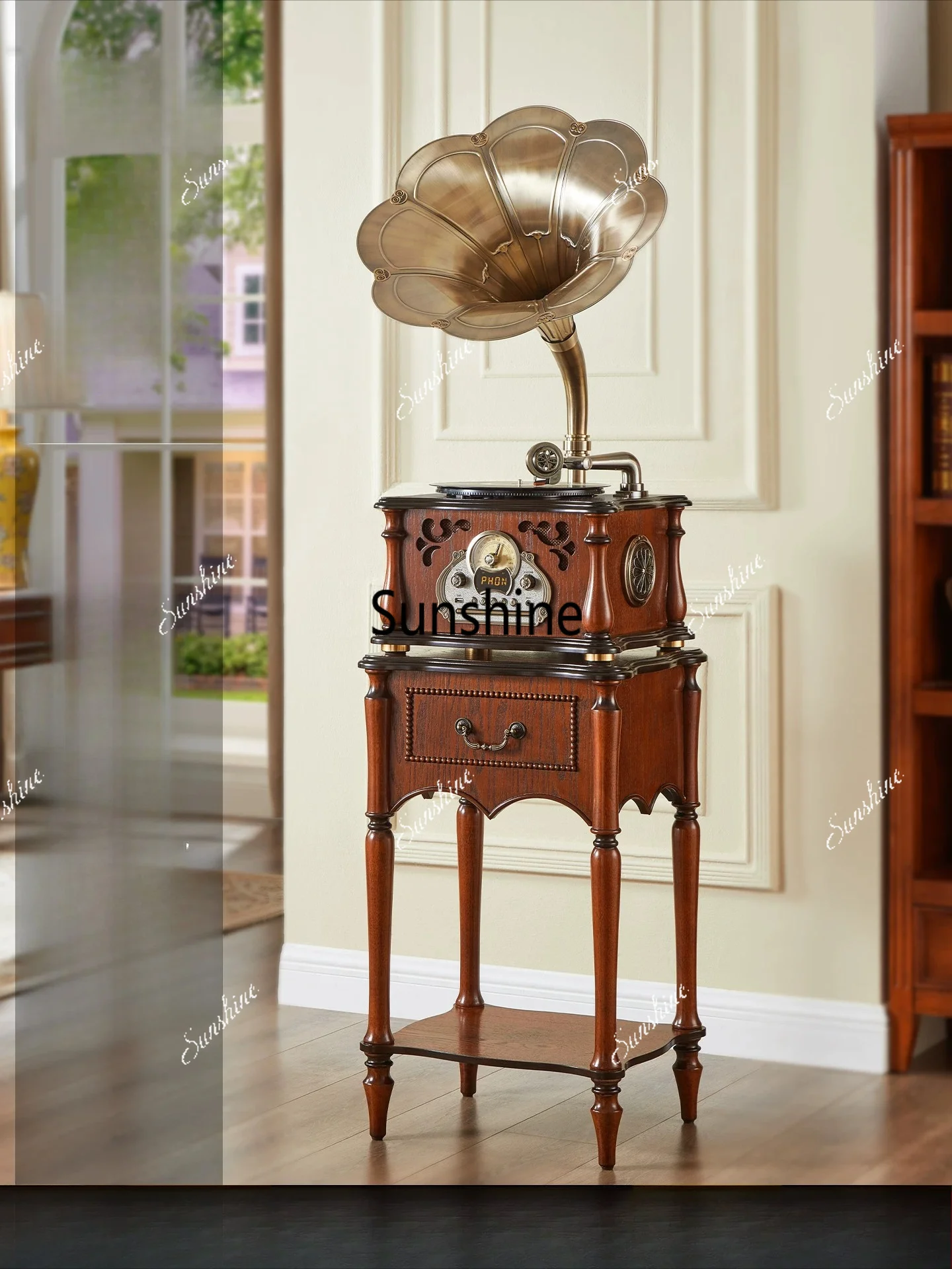 Retro audio phonograph, living room decoration ornament