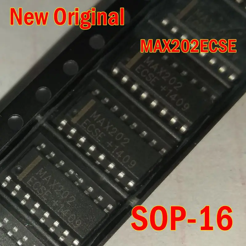 

5Pcs to 100Pcs New Original Max202Ecse Sop-16 15Kv Esd-Protected, +5V Rs-232 Transceivers