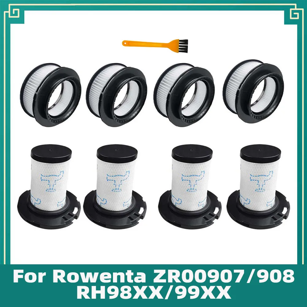 Compatible for Rowenta ZR00907/908 RH98XX/99XX Vacuum Cleaner HEPA Filters Pre-Motor Filter Accessories Replacement Attachment