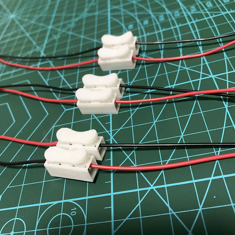 20 STKS Splicer Stekkers/aansluitstekkers/linker pluggen/Quick Connector kabel klem Klemmenblok 2-weg Gemakkelijk Fit voor led strip