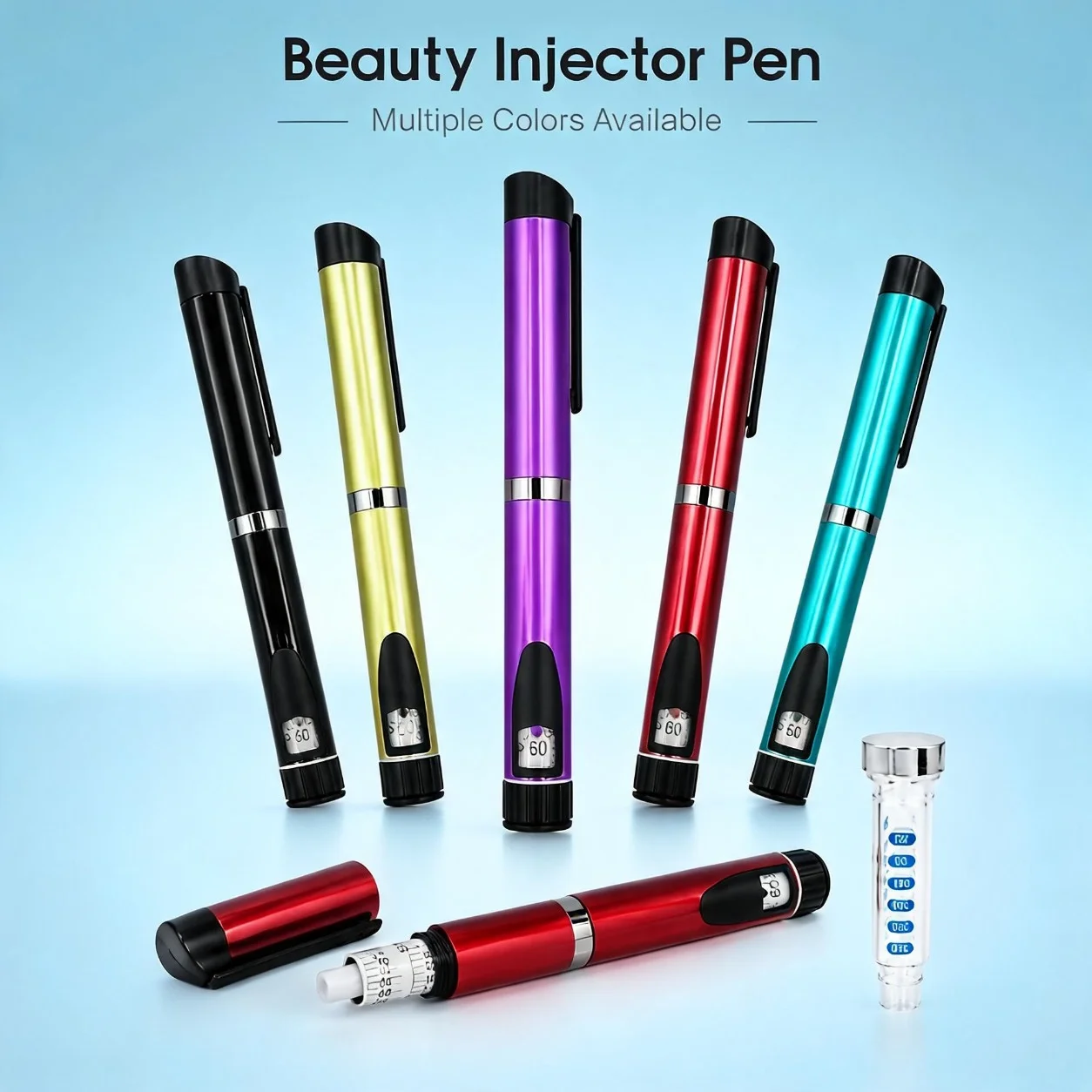 1-5 Pcs Upgrade Reusable Metal V3 60 IU Injection Pen, Empty Slimming Injection Pen Device Refillable Injection Pen Magic Pen