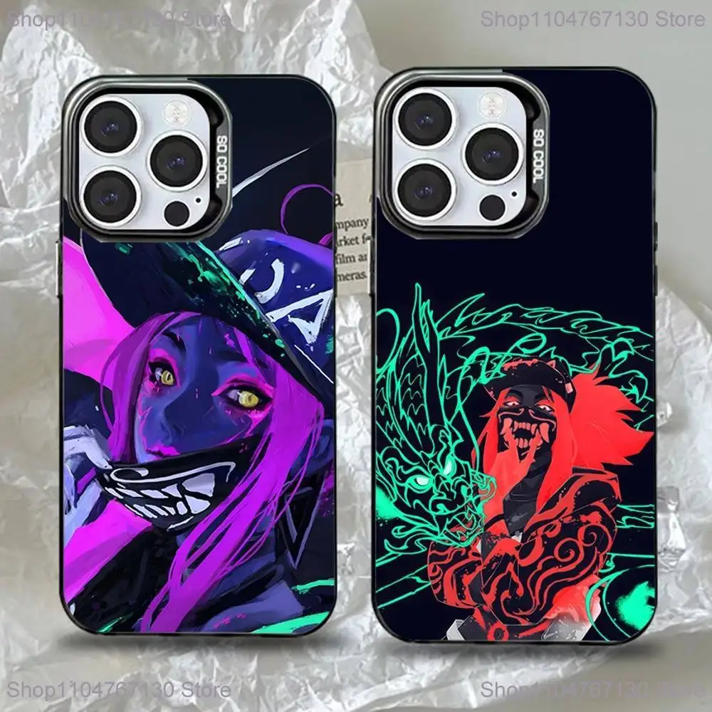 

Leagues Of Legend KDA A-Akali Phone Case For iPhone 16,15,14,13,12,11,Pro,Max,Plus,Mini,XS,SE Anti Fall Black Matte Hard Bumper