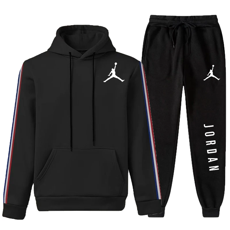 

Осень-зима, мужская толстовка с капюшоном, универсальные спортивные штаны, повседневная спортивная одежда для бега, пальто на молнии, модная горячая распродажа