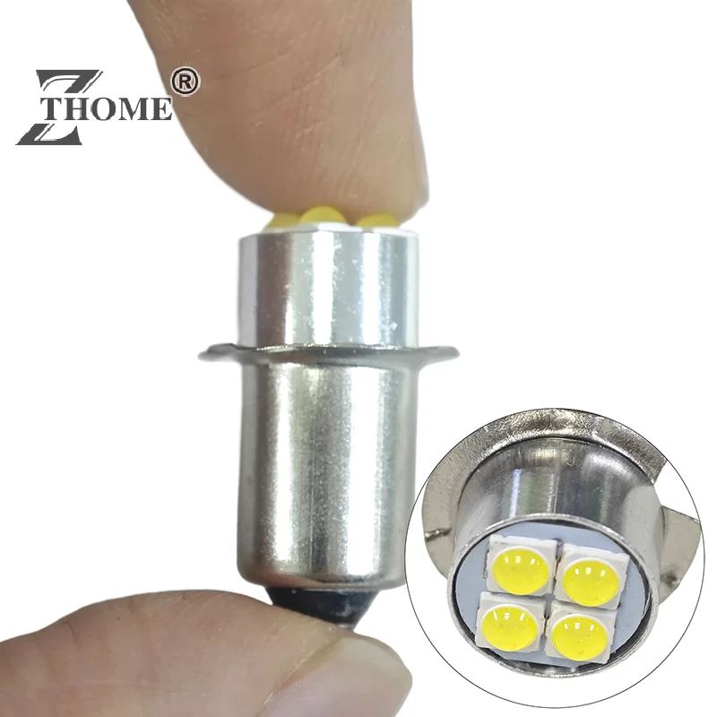 

P13.5s High Brightness LED Bulb Indicator Lamp 10-60V 4W White Miniature Light Replace For Torch Flashlight Bicyle Work Lamp