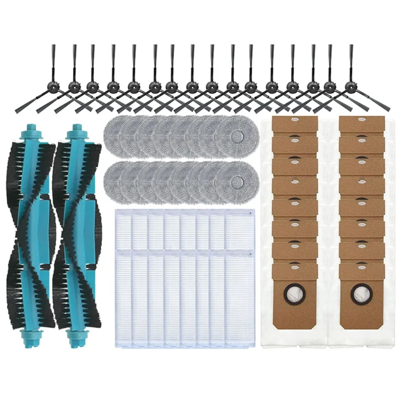 

ABYN-для Cecotec Conga 11090 Spin Revolution основная боковая щетка Hepa фильтр швабра тканевый мешок для сбора пыли комплект аксессуаров