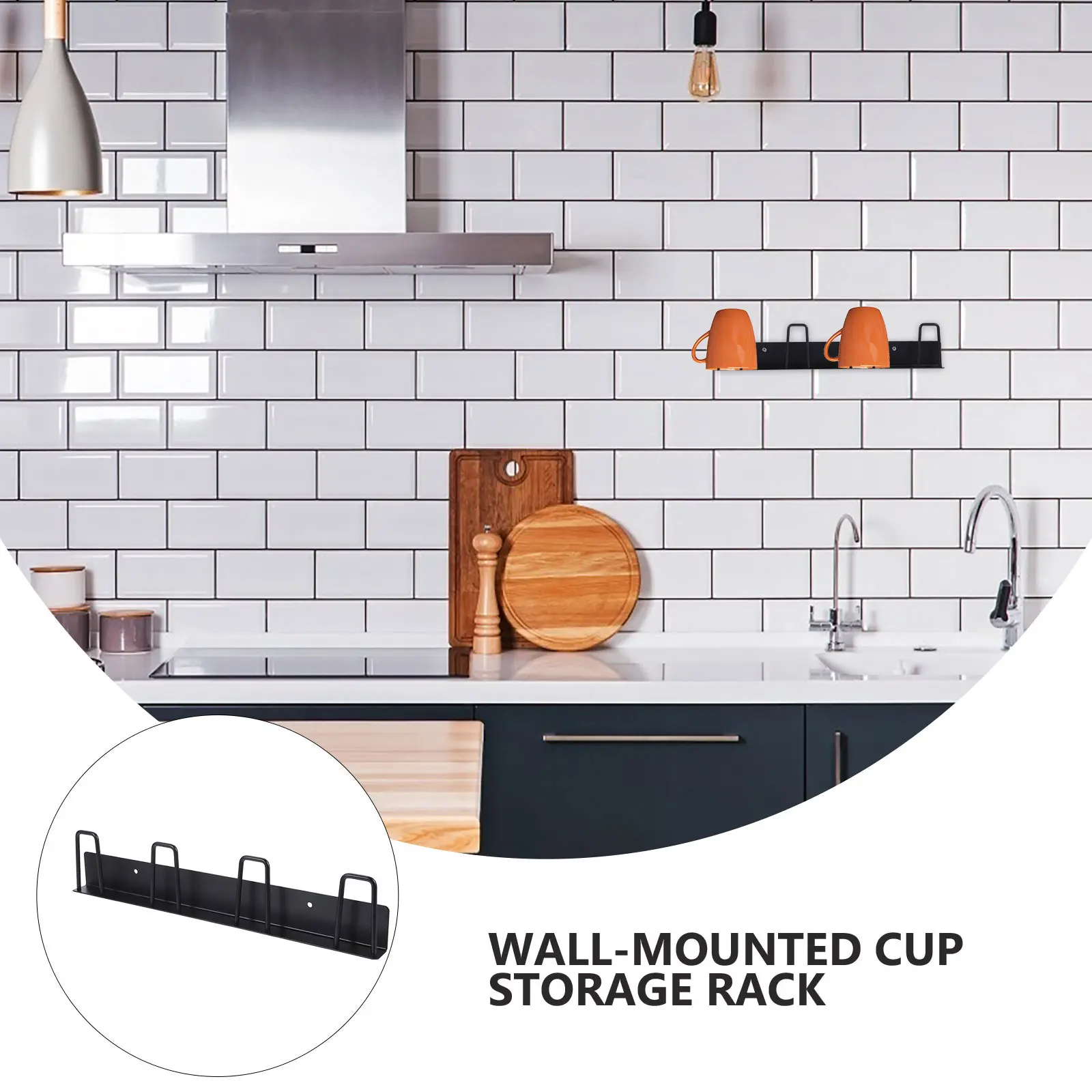 

Punch Free Wall Mounted Metal Cup Holder Stainless Steel Nonslip Drying Rack Organizer Shelf for Bathroom Kitchen Storage