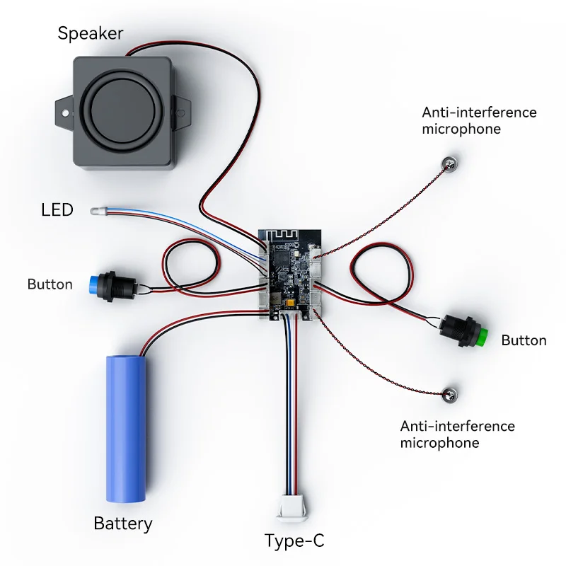 Kit de développement AI intelligent ESP32, Chat avec ChatGPT librement, construisez des poupées et des haut-parleurs AI comme vous aimez