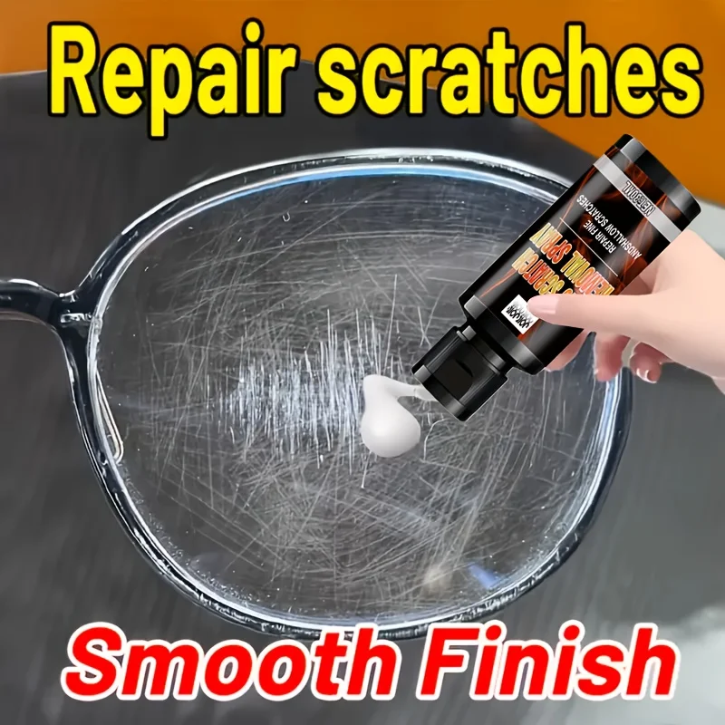 Glass Scratch Repair, Restoring Clarity and Smooth Surface Effect, Suitable for Car Windows, Windshields, Eyeglass Lenses, Etc.
