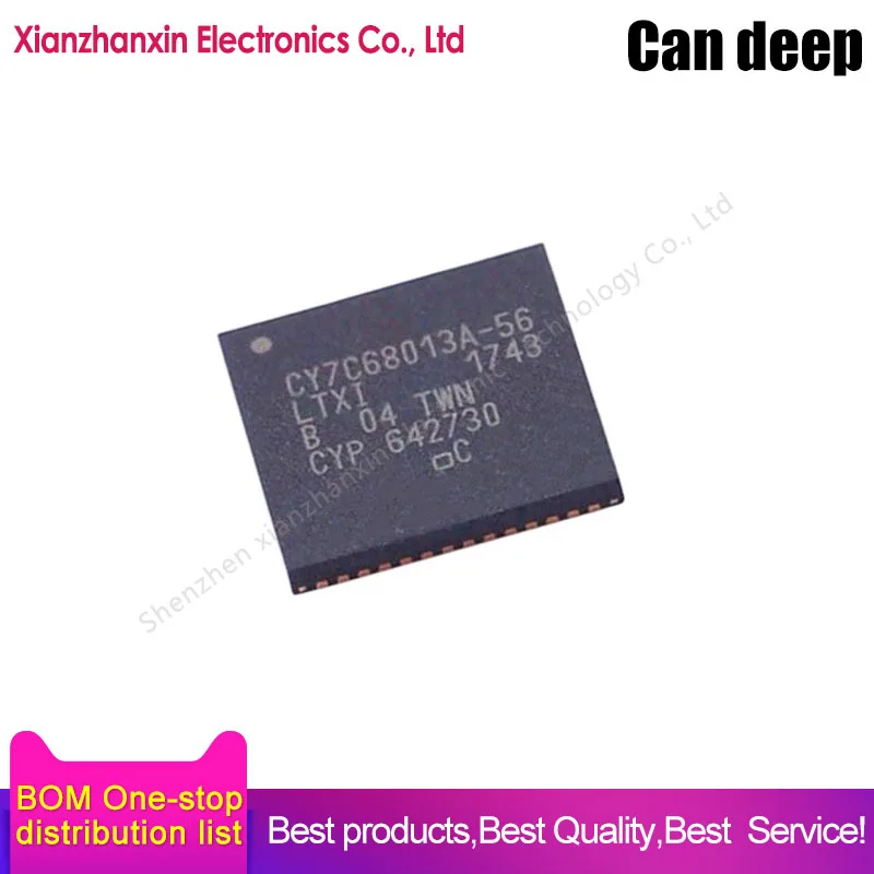 

1pcs/lot CY7C68013A-56LTXI CY7C68013A QFN-56 Embedded microcontroller