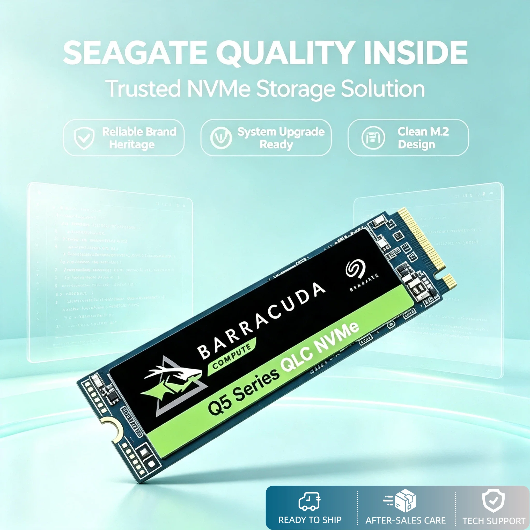 Seagate Q5 M.2 SSD 500GB 1TB 2TB 4TB NVMe PCIe Internal Solid State Drive for Desktop Laptop Pro Max Unit