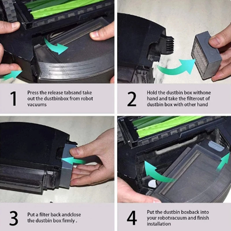 HEPA-фильтр AGOUP для Irobot Roomba I7 I3 I2 I1 I4 I6, комплект аксессуаров для пылесосов