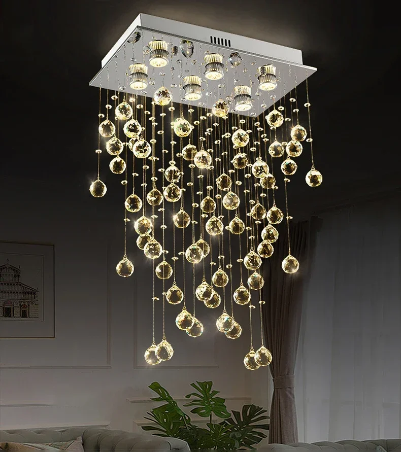 

Modern Led Crystal Chandelier For Living Dining Room Luxury Kitchen Indoor Lighting Creative Home Decor Lamp K9 Cristal Lustre