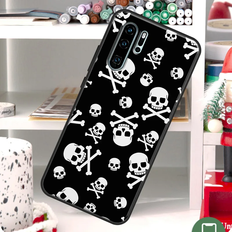 Skull Gothic Creepy Pastel Goth Case For Huawei Nova Y60 Y61 Y70 Y90 Y91 10 9 SE 11i 8i 7i 3i P20 P40 Lite P30 Pro Cover