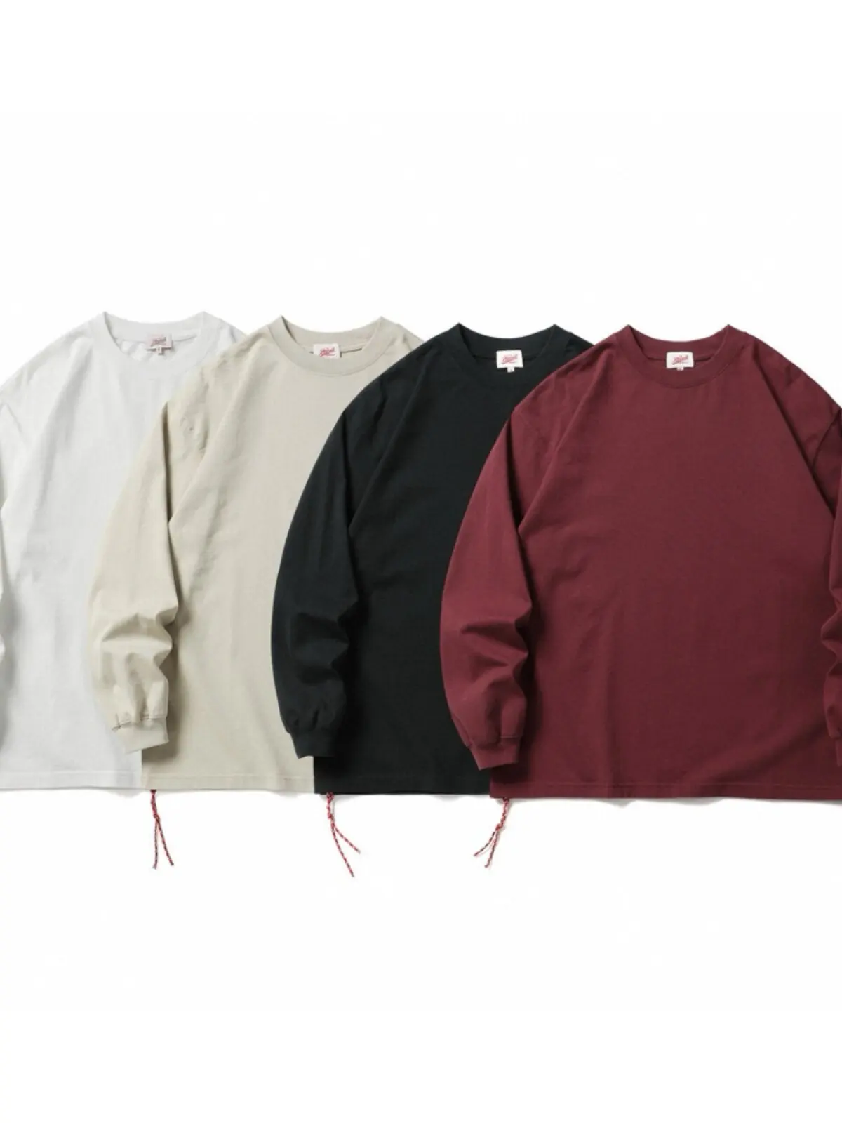 KAPITAL VINTAGE Casual Retro Loose American Long Sleeved T-shirt Men's and Women's Round Neck Base