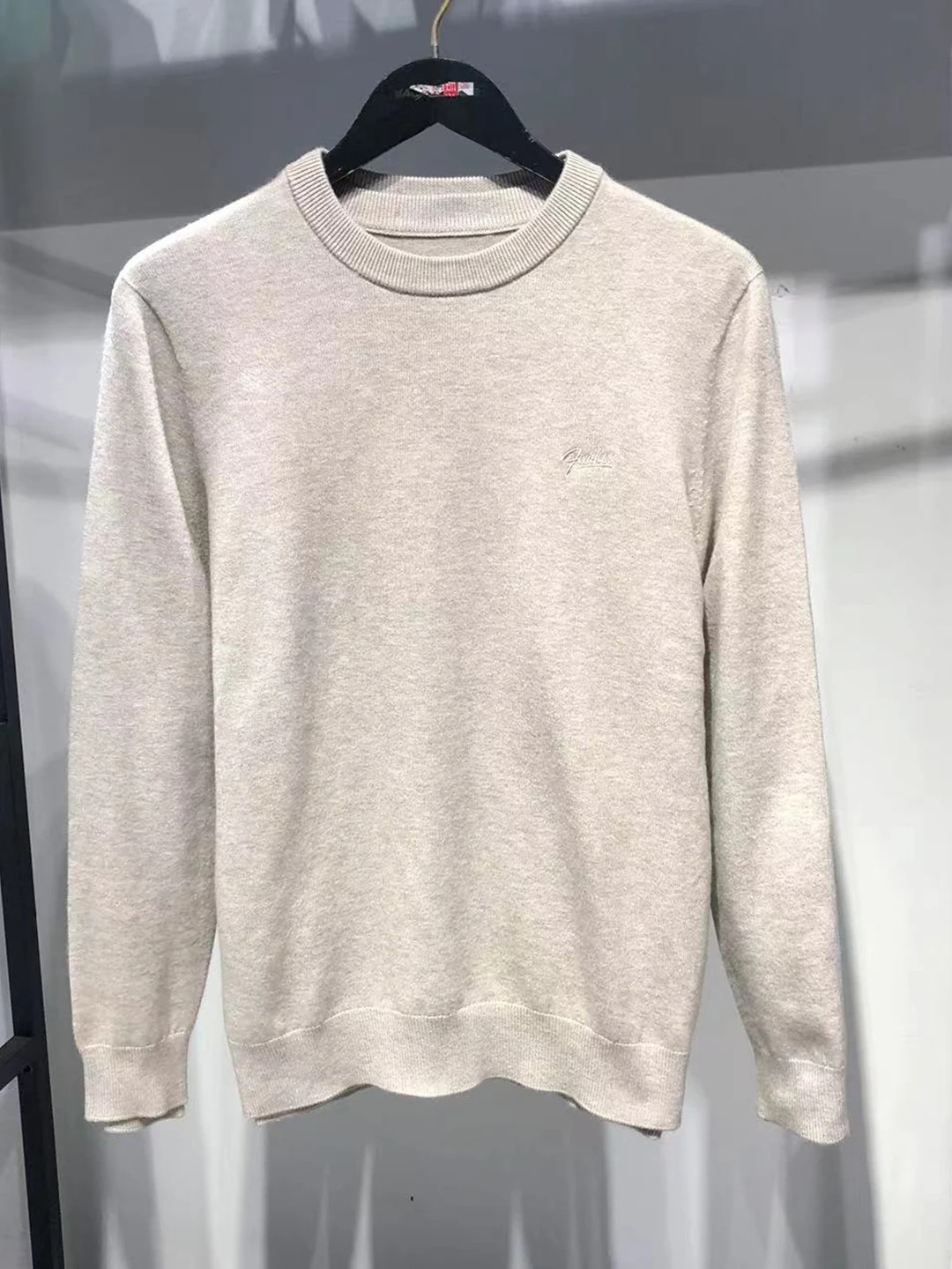 

Men's Camere Wool round Ne Knitted Sweater Autumn Winter Thiened Warm Breathable Soft Casual Sle Long Sve Top