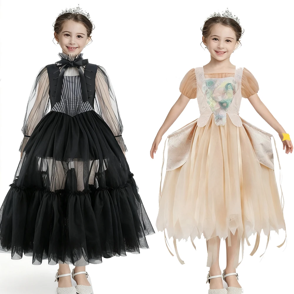 

Wed Season2 Аддамс, платье Энид Синклер для косплея, костюмы на Хэллоуин, детская одежда для девочек, комплект вечернего платья в стиле ретро для танцевального суда