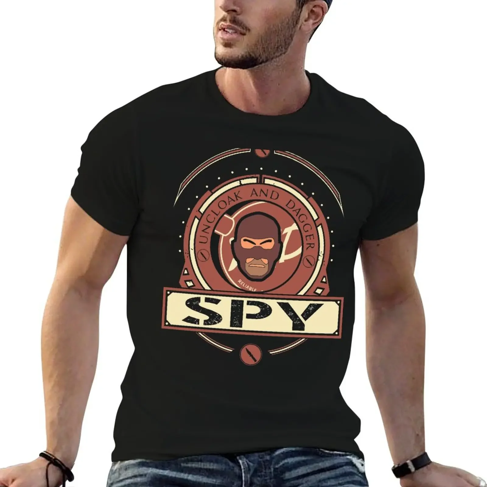 

Spy - Red Team T-Shirt oversized graphic tee vintage clothes mens cotton t shirts