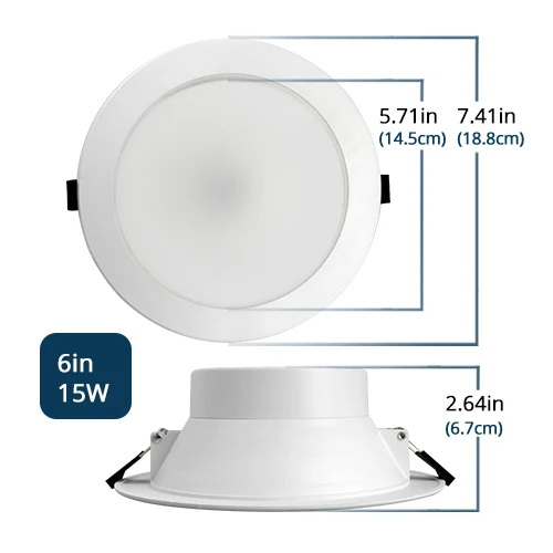 Zemismart Zigbee Smart LED-Licht, 6-Zoll-RGBW-Downlight-Deckenleuchte, funktioniert mit Tuya SmartThings Alexa Google Home
