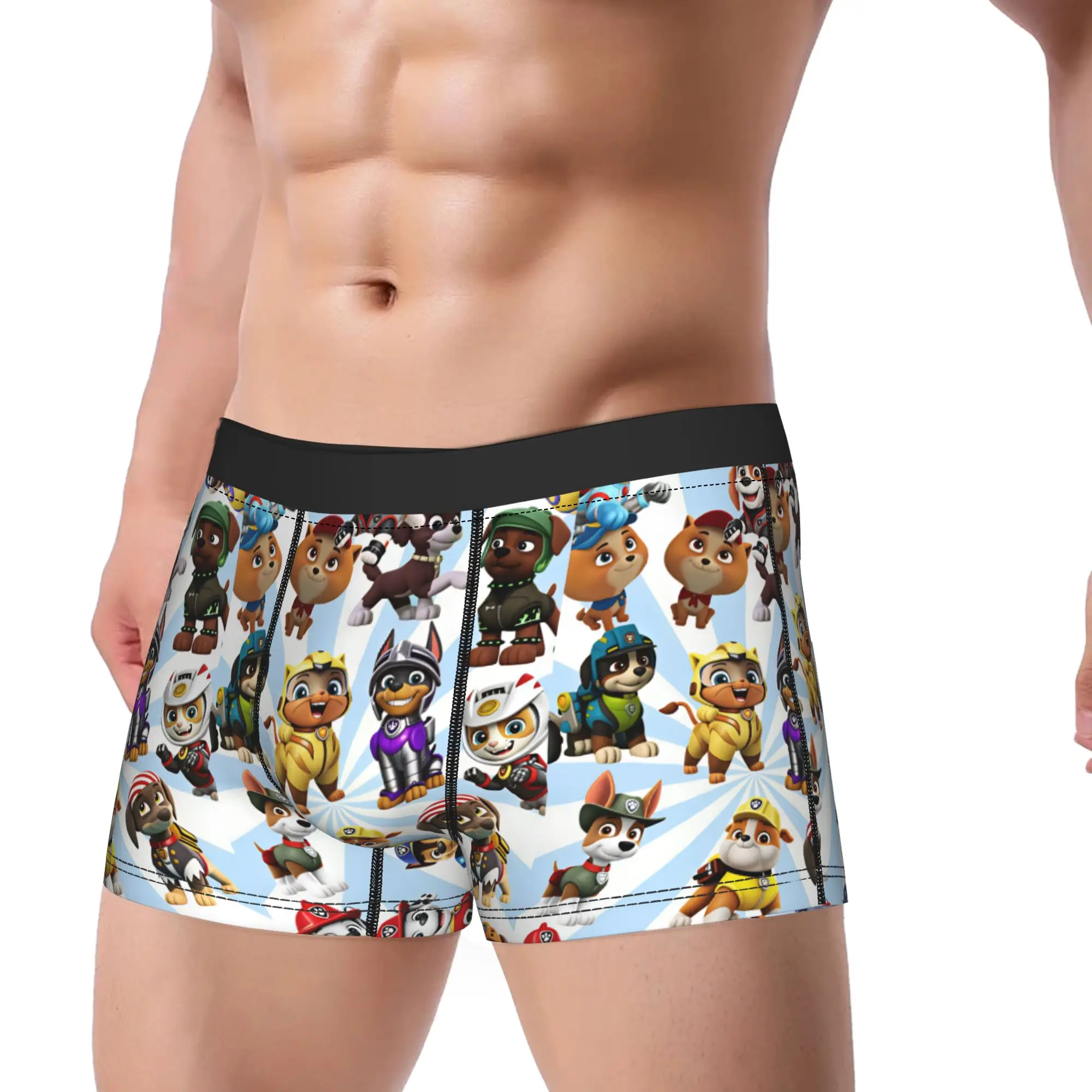 Paw Dogs New Hero Characters Trunk  3D Pouch Underwear Hot Sale Customs Shorts Briefs Classic Men Underpants Big Size 2XL