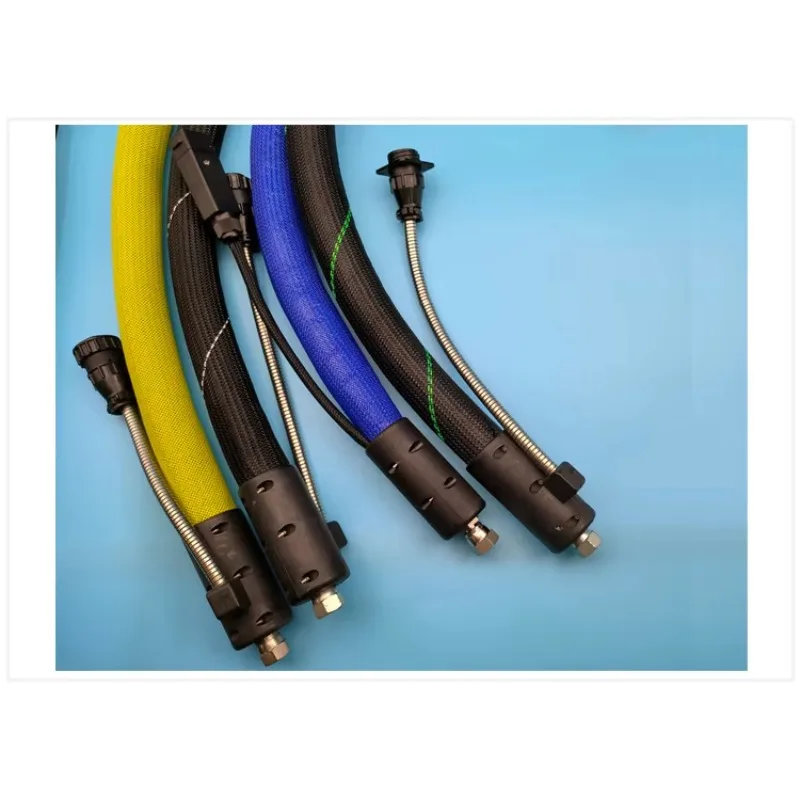 Customized Length Plug Heat Resistant Hot Melt Glue Heated Hose PTFE Inner Tube 220V Cutting Service for Hot Melt Gluing Machine