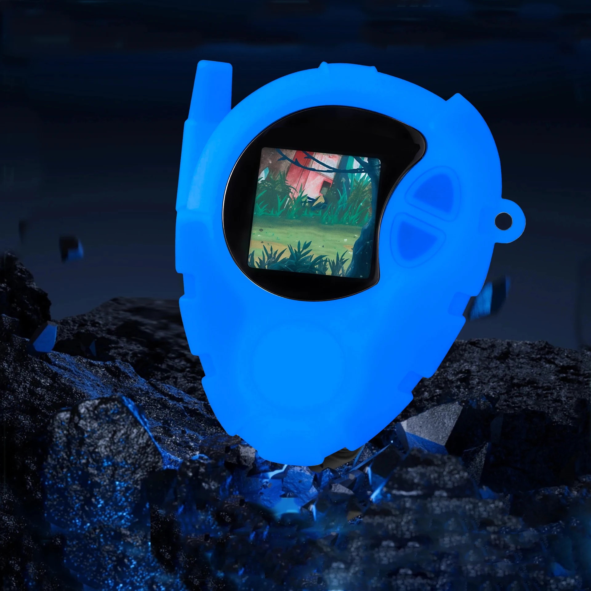 

For DIGIMON DETECT & DISCOVER D-3 -25th COLOR EVOLUTION Silicone Case Glow in Dark Night Glow Green Blue Protective Cover