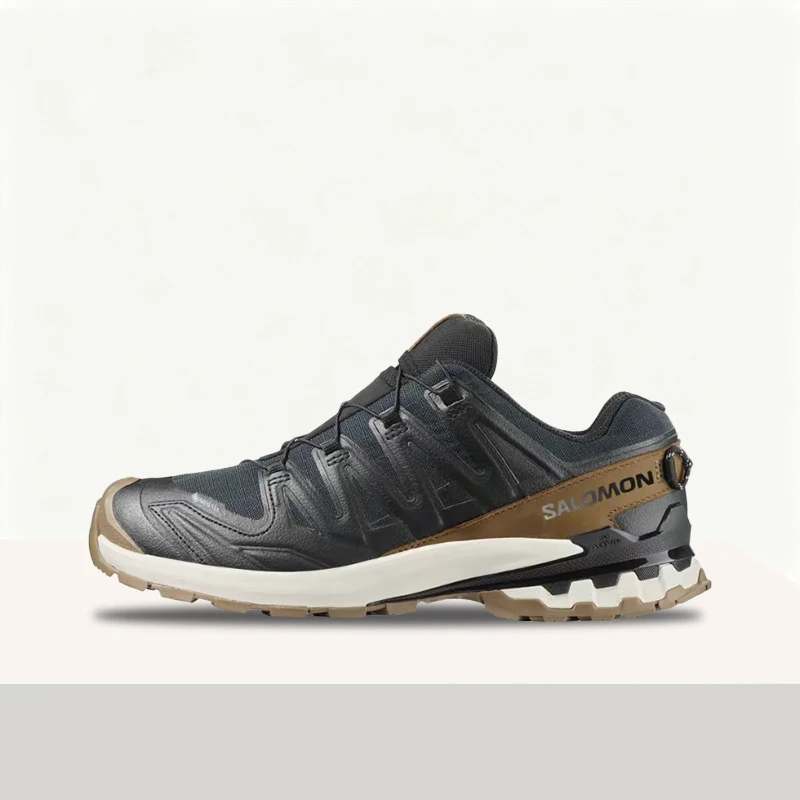 Salomon XA Pro 3D V8 Retro, Stylish, Durable, Breathable, and Lightweight Low-Cut Hiking Shoes for Men in black and brown 479638