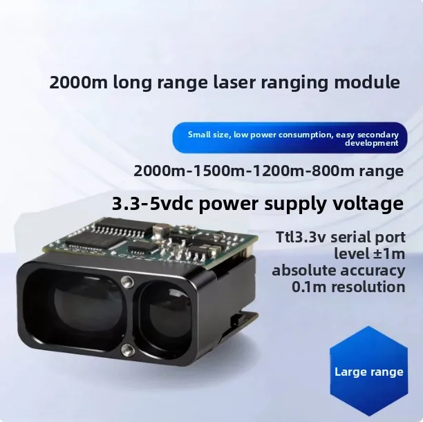 Distance Measurement Module Resistant to Strong Light TOF Distance Sensor TTL Serial Port Secondary Development