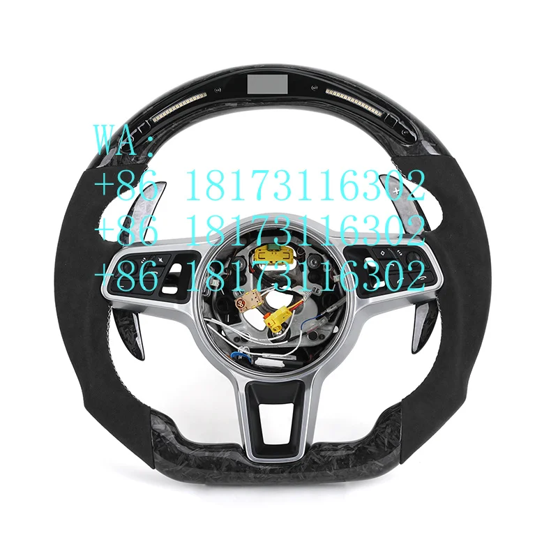 Factory Discounts With LED Display   Forged Carbon Steering Wheel 991 991.2 992 Cayenne 958 Macan Panamera 970 971 Boxst
