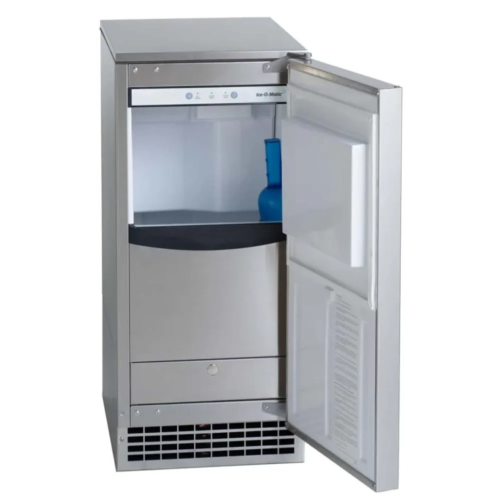 Independent ice maker with air condensation device, pure ice technology 115V plug-in, stainless steel silent operation