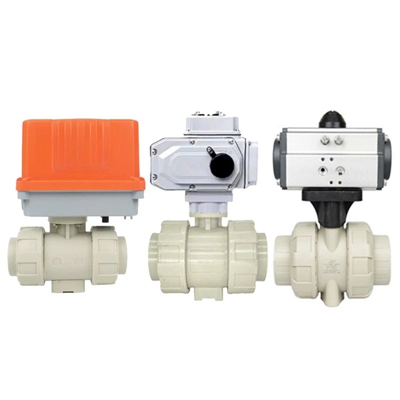 

Electric/Pneumatic Actuator PPH Dual Lead Ball Valve AC220V Live-Fit Ball Valve Valve DN15 20 32