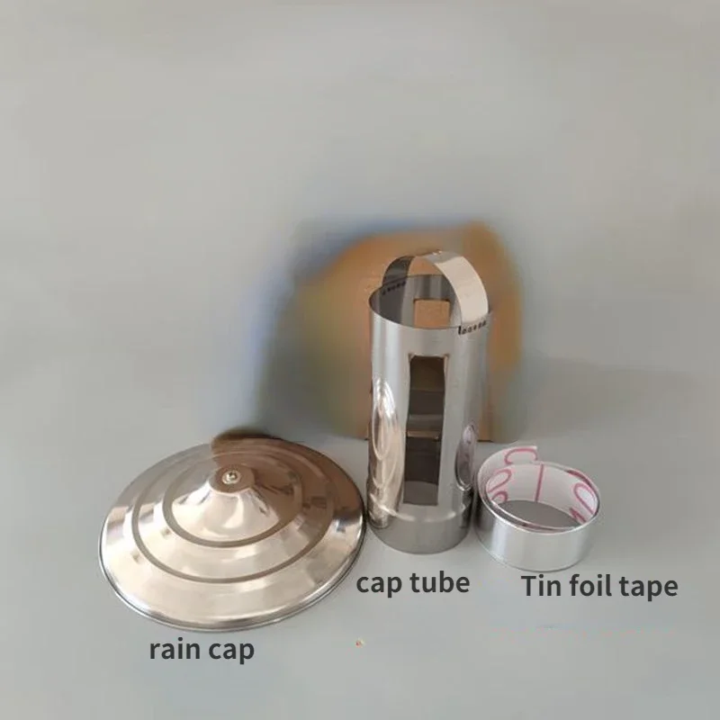 1 STÜCK Edelstahl Regenkappe Schornstein Rauchabdeckung Entwurfsschild Rohr Regenschutz für Herd Kamin Schornstein Rohrschutz