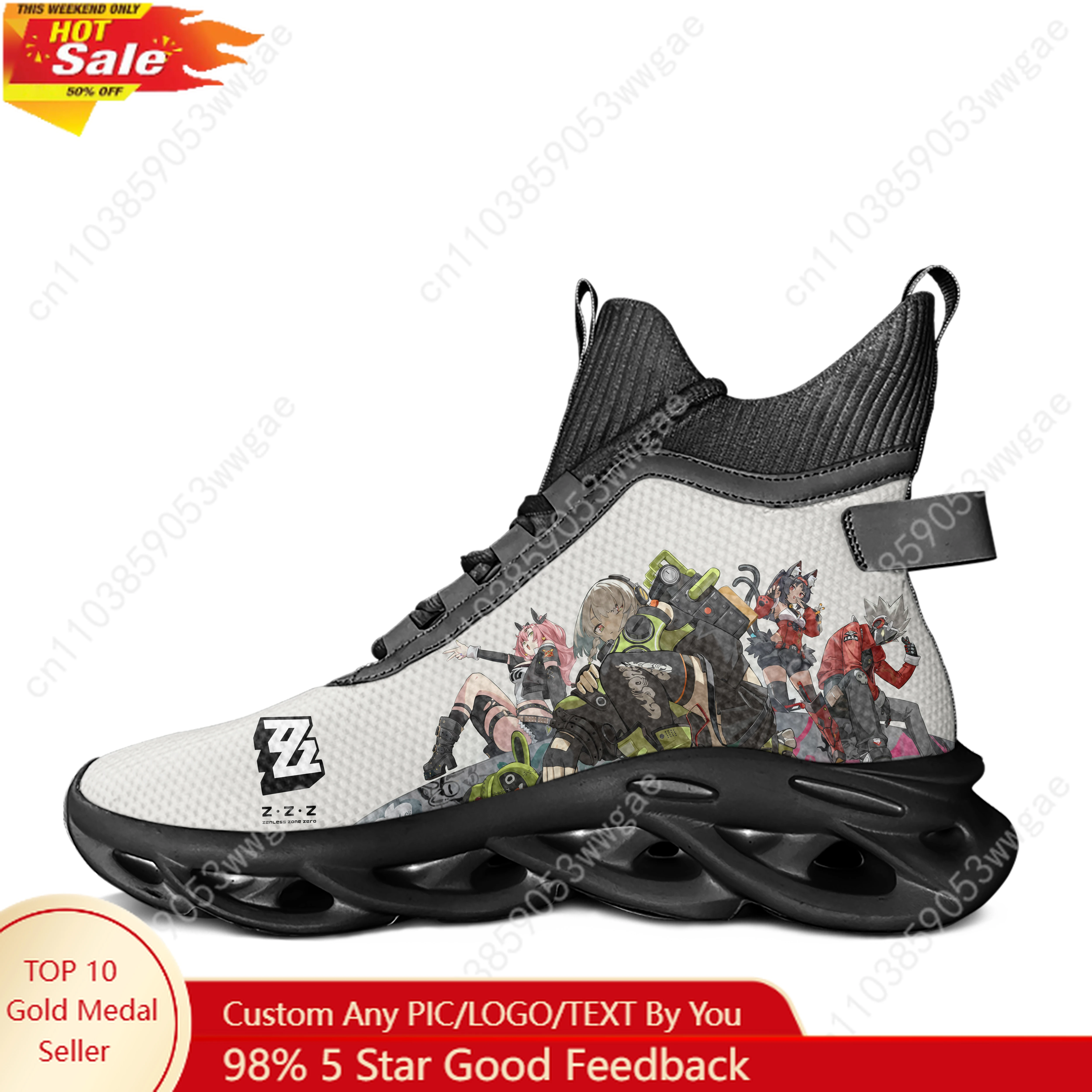 

Absolute Zone Zero High Top Flat Sneaker Mens Womens Fashion Sport Running Shoes Sneakers Lace Up Mesh Footwear Customized Shoes