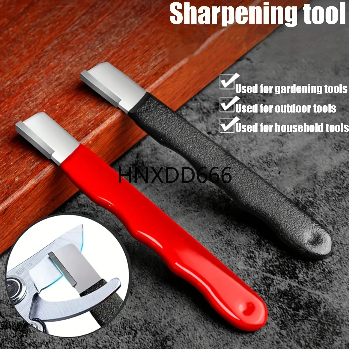 1pc Garden Tool Sharpener,Blade Stone for Garden Knife Sharpener,Shear Scissor Sharpening for Gardening Pruner/Pocket Knives