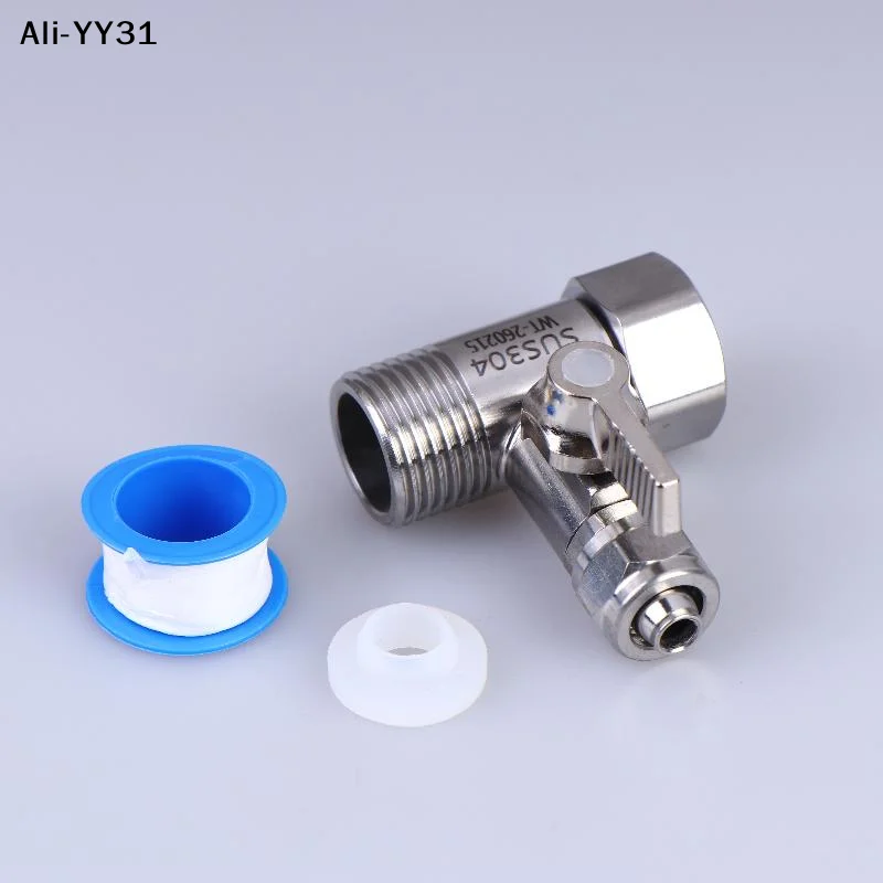 【Y31】1 Set Tap Tee B Cold Hot Water Pipes Home Accessories 1/2