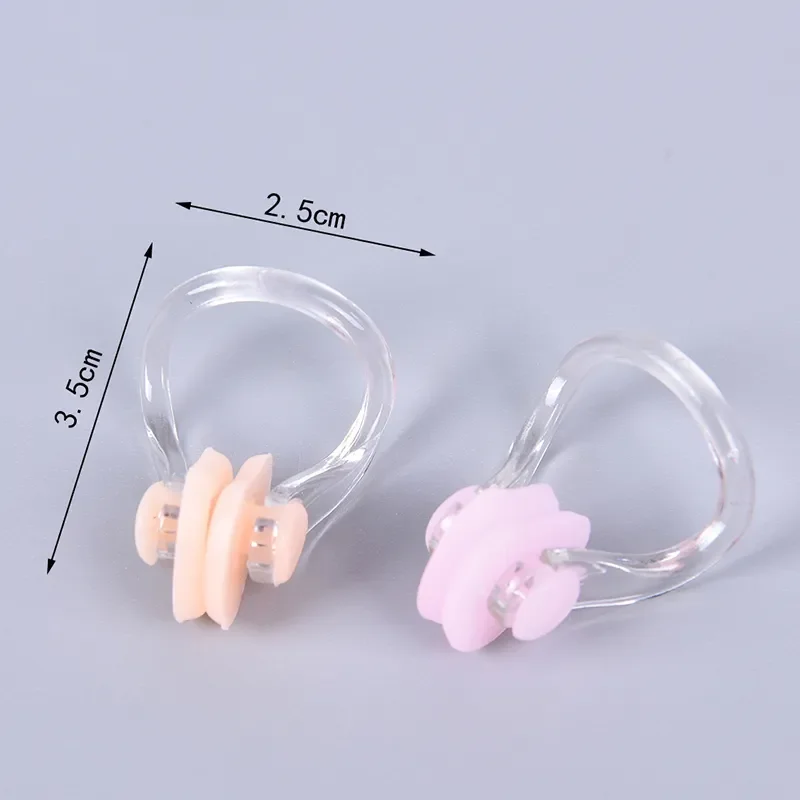 Reusable Soft Silicone Swimming Nose Clip Comfortable Diving Surfing Nose Plugs for Adults Children Pool Supplies Accessories