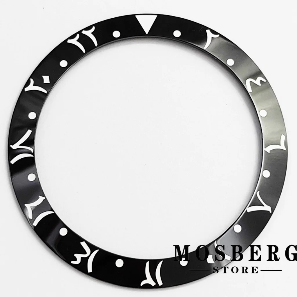 Ceramics Watch Bezel High Quality Black Insert Diameter 38mm*30.6mm For 40mm Watch Case Replace Accessories Parts image 5